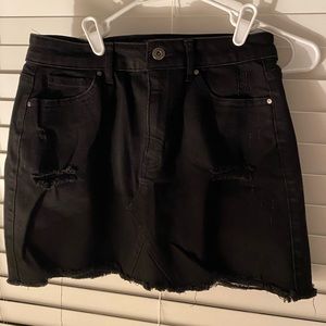 Black Jeans mini skirt